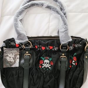 Loungefly Skull and Rose Tote